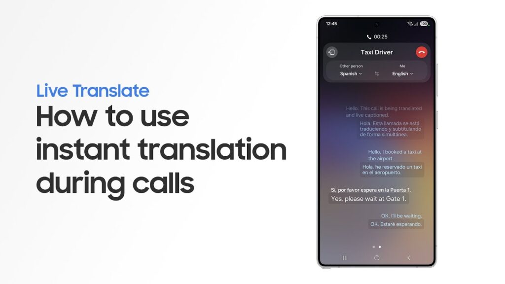 Fitur Galaxy AI Live Translate